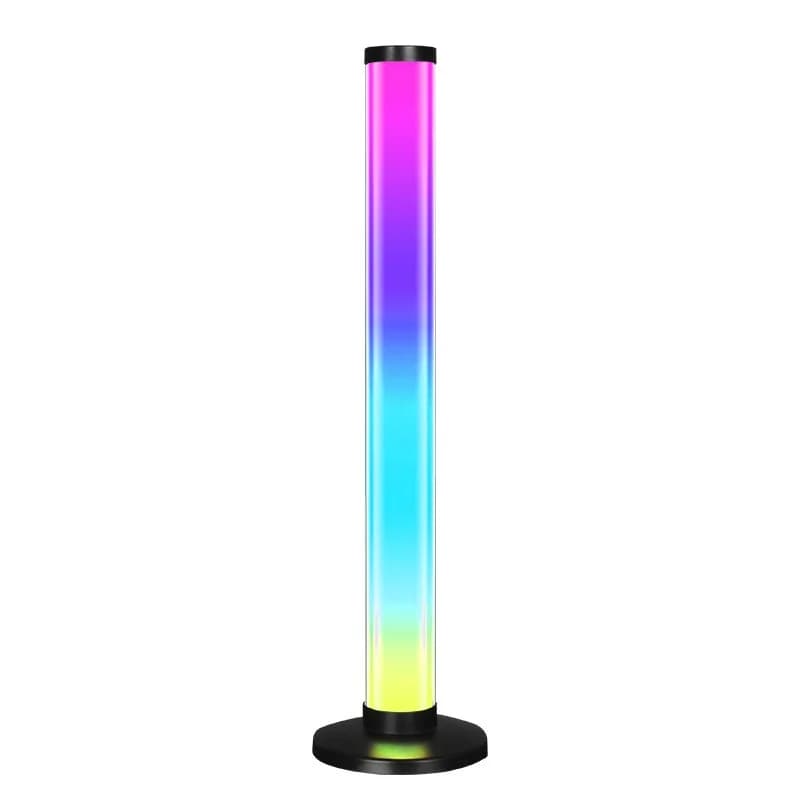 360 laipsnių RGB garso reaktyvi atmosferinė šviesa USB stalinė lempa