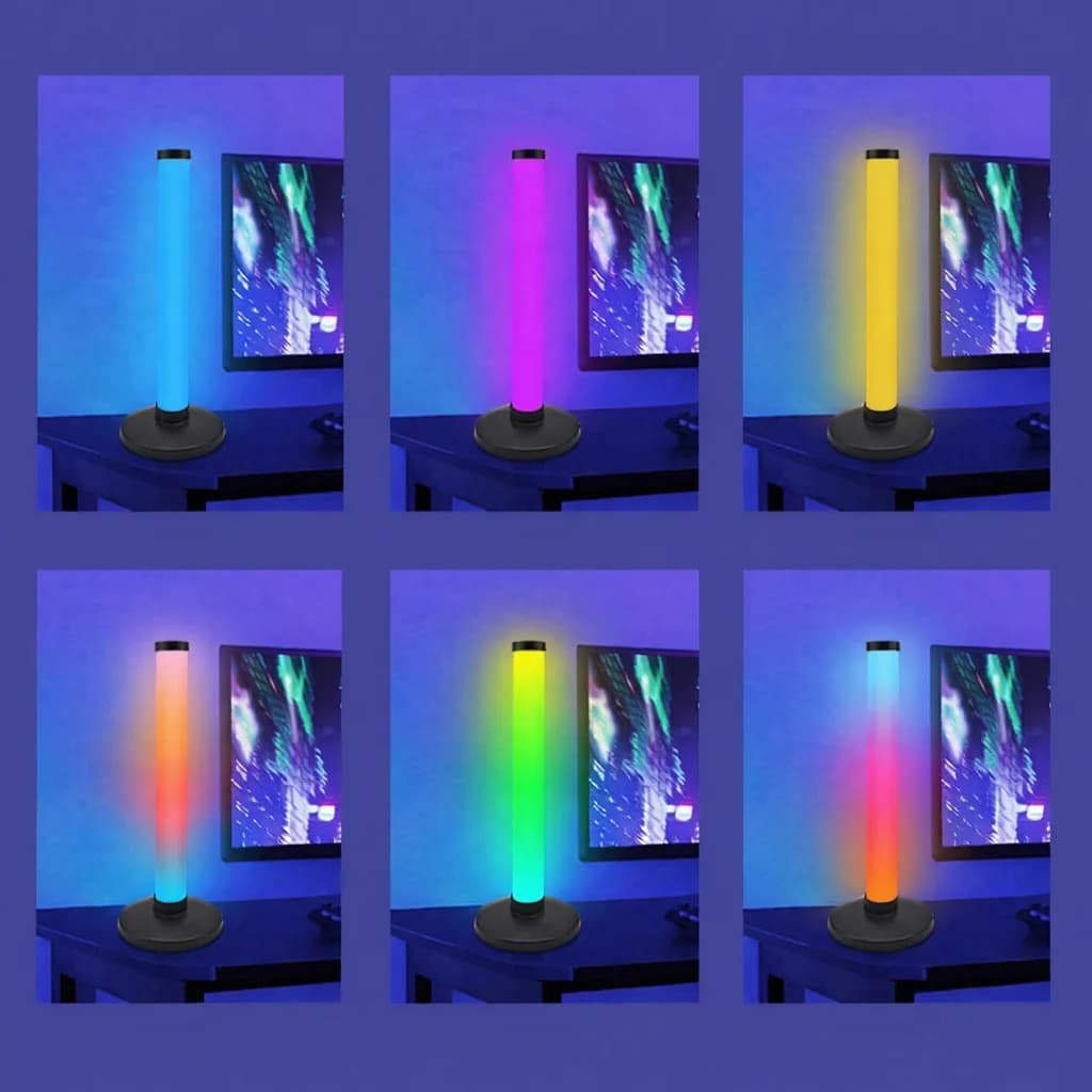 RGB garso reaktyvi atmosferos lempa staliniams kompiuteriams