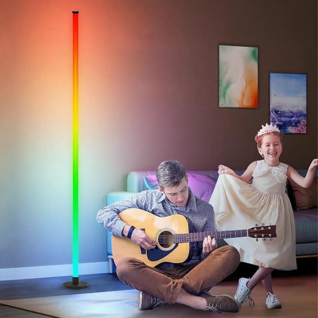 RGB LED grindų lempa su programėlės valdymu svetainei