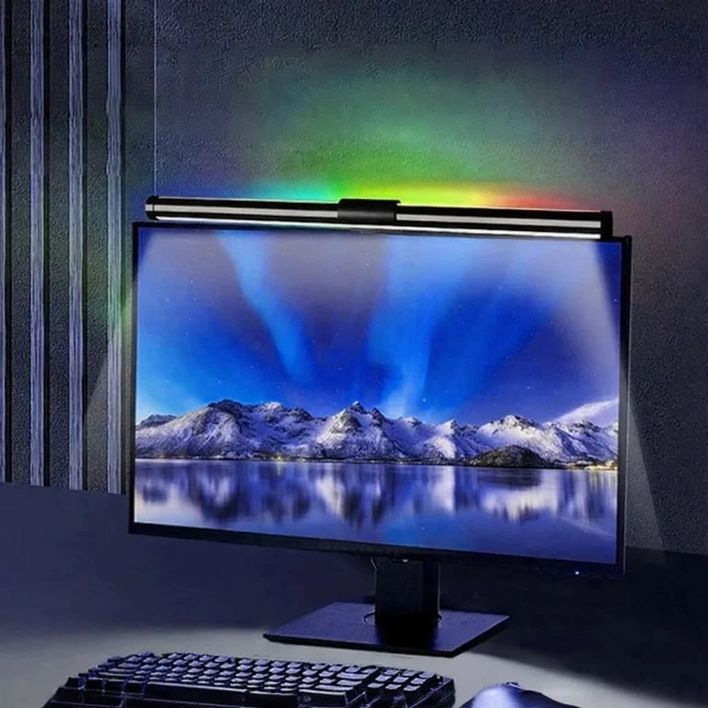 LED monitoriaus šviesos juosta, USB maitinama ekrano lempa stalui