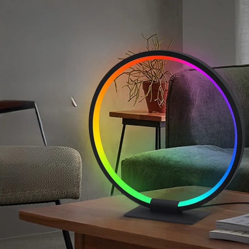 RGB LED atmosferinė naktinė lempa su muzikos sinchronizavimu