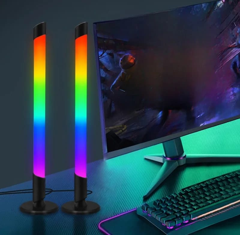 USB muzikos sinchronizavimo RGB atmosferos lempa staliniams kompiuteriams