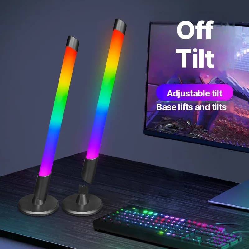 USB muzikos sinchronizavimo RGB atmosferos lempa staliniams kompiuteriams