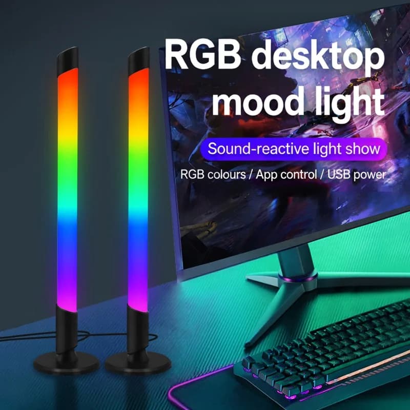 USB muzikos sinchronizavimo RGB atmosferos lempa staliniams kompiuteriams