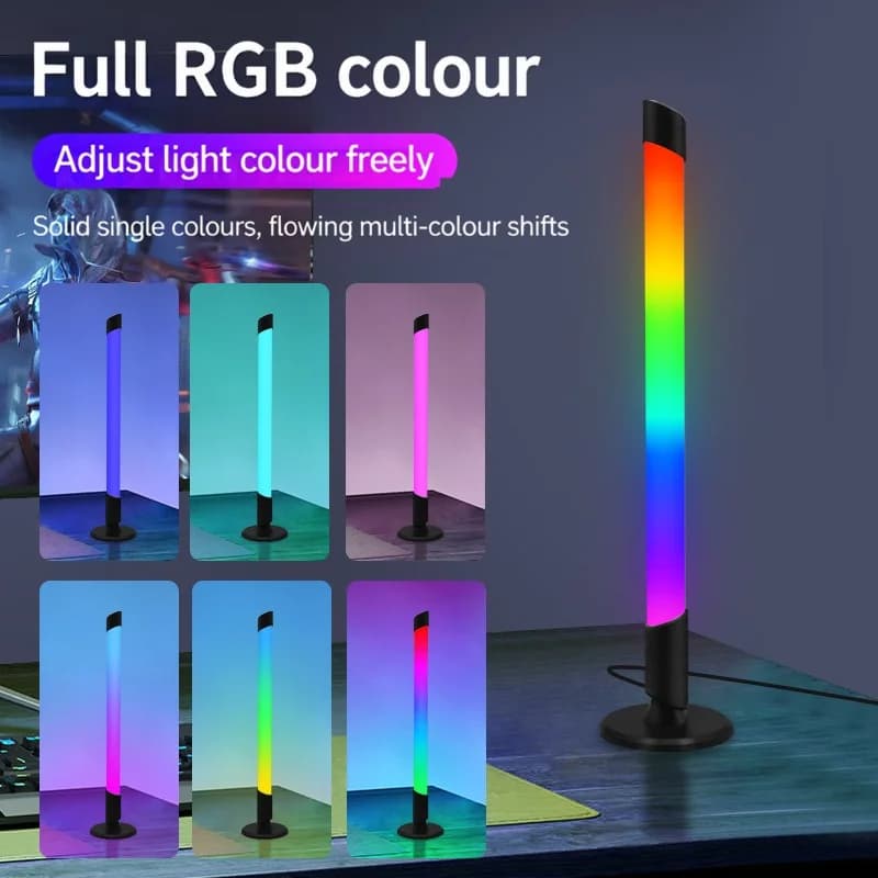 USB muzikos sinchronizavimo RGB atmosferos lempa staliniams kompiuteriams