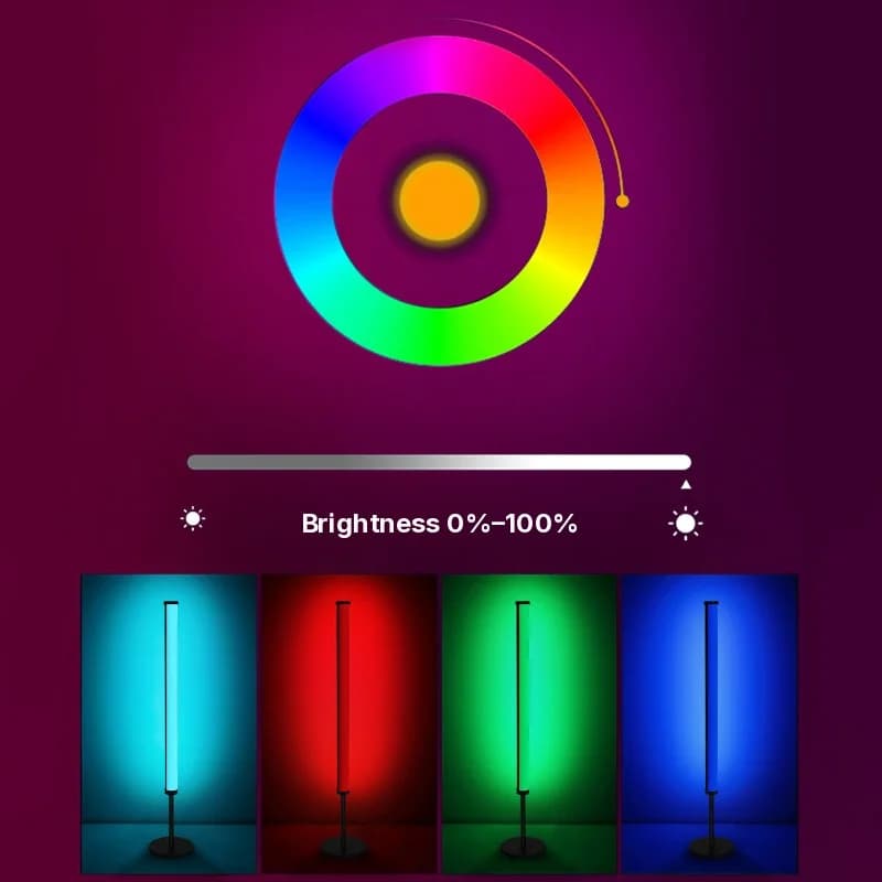 RGB LED staline atmosferos lempa su muzikos sinchronizavimu ir valdymu per programėlę