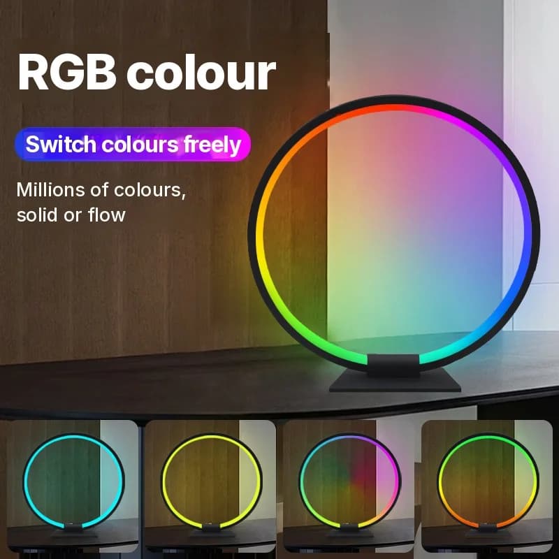 RGB LED atmosferinė naktinė lempa su muzikos sinchronizavimu