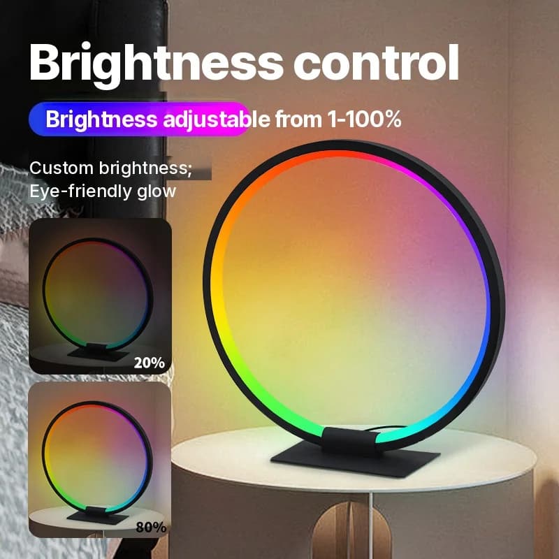 RGB LED atmosferinė naktinė lempa su muzikos sinchronizavimu