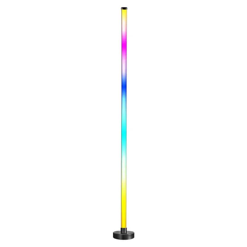 RGB spalvas keičianti grindų lempa su muzikos sinchronizavimu ir programėlės valdymu